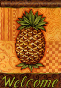 View Pineapple Welcome Flag 28"x40" - 92617MW