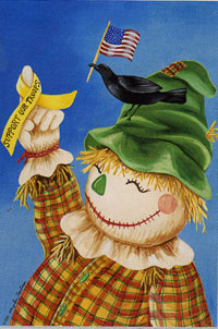 View Support Scarecrow Flag 28"x40" **last one available** - 9404CD