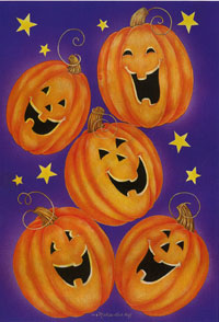 View Pumpkin Collage Garden Flag 12.5"x18" - 9407MCD