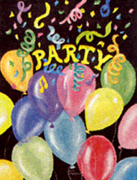 View Party Time Flag 28"x40" - 9440CD