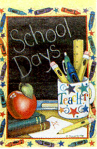 View School Days Garden Flag 12"x18" - 9448MCD