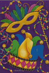 View Mardi Gras Flag 28"x40" - 9468CD