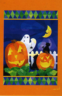 View Graphic Halloween Flag 28"x40" - 9499CD