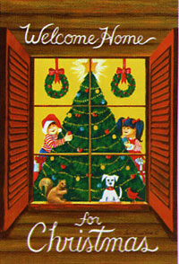 View Welcome Home For Christmas Flag 28"x40" - 9515CD