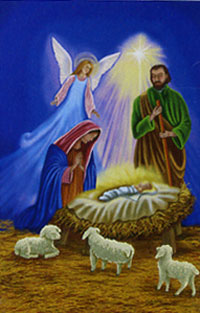 View Nativity II Flag 28"x40" - 9530CD