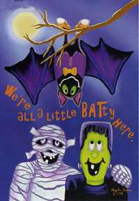Batty Here Flag 28x40