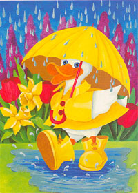 View Duck Boots Flag 28"x40" - 9578CD