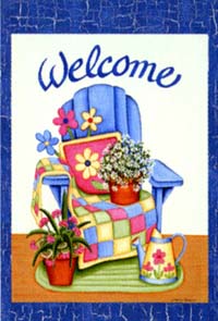 View Spring Adirondack Garden Flag 12.5"x18" - 9584MCD