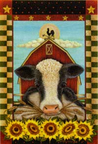 View Cow Garden Flag 12.5"x18" - 9609MCD