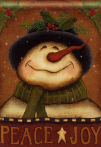 View Joy Snowman Garden Flag 12.5"x18" - 36141MW
