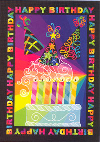 View Birthday Flag 28"x40" - 9614CD
