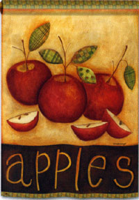 View Primitive Apples Flag 28"x40" - 96752MW