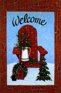 View Red Adirondack Flag 28"x40" - 9692CD