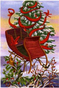 View Cardinal Sleigh Flag 13"x18" - 9749MCD