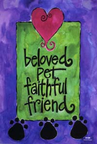 View Beloved Pet Flag 12"x18" - 9800MCD