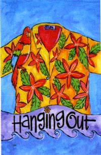 View Hanging Out Garden Flag 12"x16" - 9802MCD