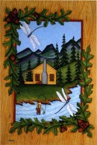 View Fly Fisherman Flag 28"x40" - 9815CD