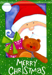 View Here Comes Santa Flag 28"x40" - 98753MW