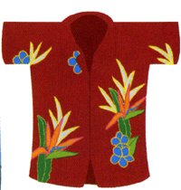 View Hawaiin Shirt Sculpted Applique Flag 28"x40" - 9877CD