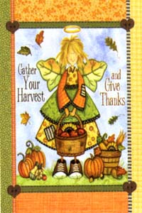 View Harvest Angel Flag 28"x40" - 9911CD