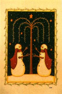View Snowmen Willowtree Flag 28"x40" - 9914CD