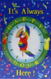 View Happy Hour Parrot Flag 28"x40" - 9957CD