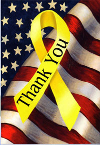 View Patriotic Thank You Flag 28"x40" - 9962CD