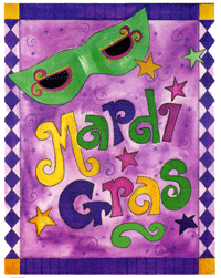 View Mardi Gras Flag 28"x40" - FC105CF