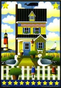 View By the Seashore Flag 24"x36" - JFL042L