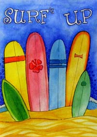 View Surf's Up Flag 28"x40" - T3198
