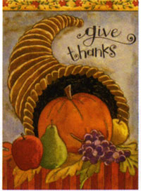 View Delicious Cornucopia Garden Flag 12.5"x18" - T6112G