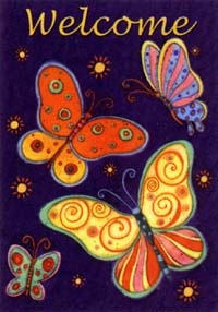 View Nighflight Butterflies Flag 28"x40" - T7079