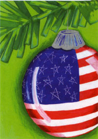 View American Ornament Flag 28"x40" - T7246