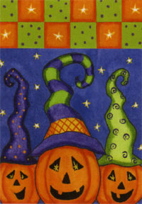 Pumpkin Family Flag 28x40
