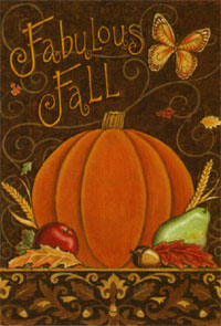 View Fabulous Fall Garden Flag 12.5"x18" - T7256G