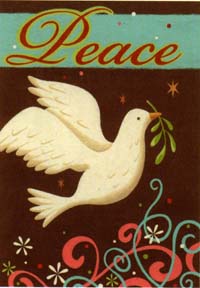 View Winter Dove Garden Flag 12.5"x18" - T7353G