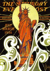 View Lady Liberty Cover Flag 28"x40" - T8079