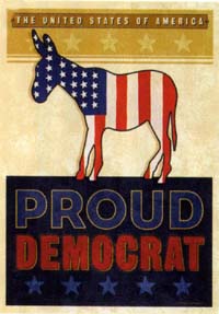 View Proud Democrat Flag 28"x40" - T8168