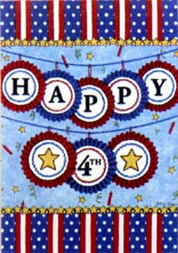 View Happy Fourth Flag 28"x40" - T8226