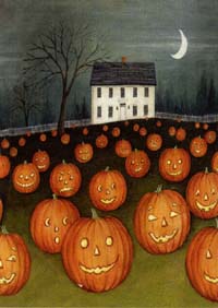 View Pumpkin Hollow House Flag 28"x40" - T8260