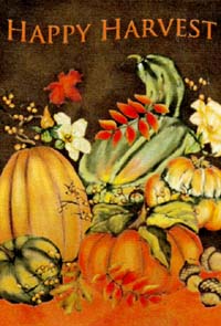 View Happy Harvest Garden Flag 12.5"x18" - T8268G