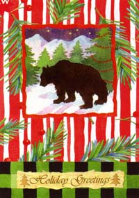 View Winter Bear Garden Flag 12.5"x18" - T8278G
