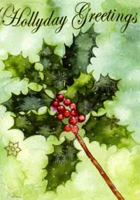 View Hollyday Greetings Garden Flag 12.5"x18" - T8294G