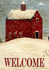 View Welcome Winter Garden Flag 12.5"x18" - T8295G