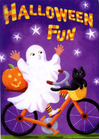 Ghost On a Bike Flag 28x40