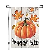 View Happy Fall Garden Flag 12×18 Inch  - 