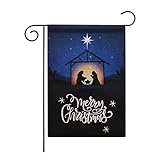 View Decorative Merry Christmas Garden Flag 12 X 18 Double-Sided Yard Flag Winter Garden Yard Decorations, Seasonal Outdoor Flag - 