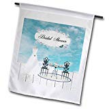 View Wedding Dress Garden Tea Party, Bridal Party - Garden Flag, 12 by 18" - 