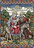 View Toland Home Garden Stained Glass Nativity flag - 