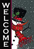View Toland Home Garden 100563 Snowman Welcome flag - 